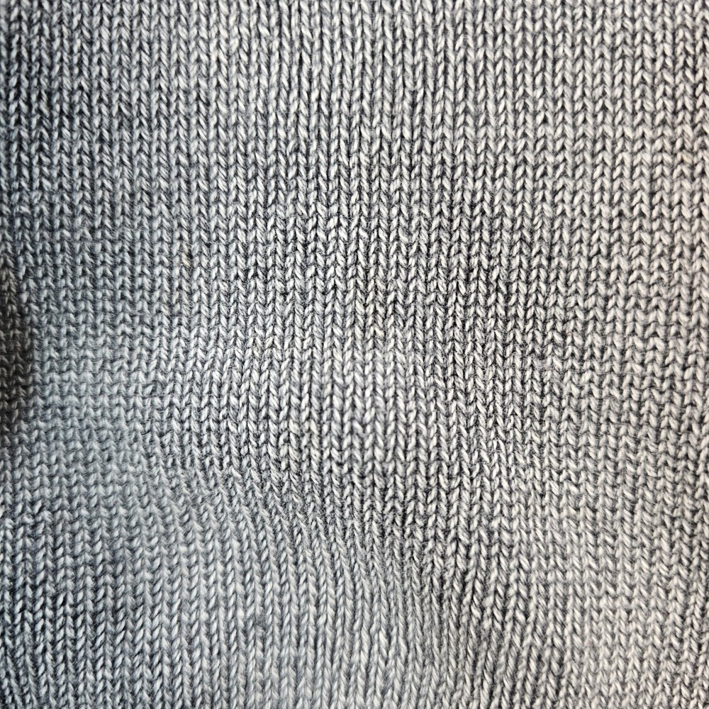 BKE Athletic Mens Full Zip Ribbed Knit Sweater Charcoal Gray Mock Neck L - Picture 7 of 16